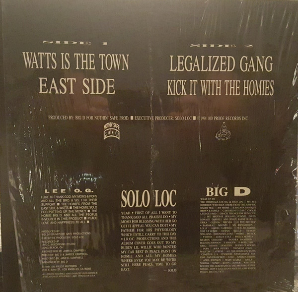 Watts Town Criminals (100 Proof Records, Watts World Entertainment